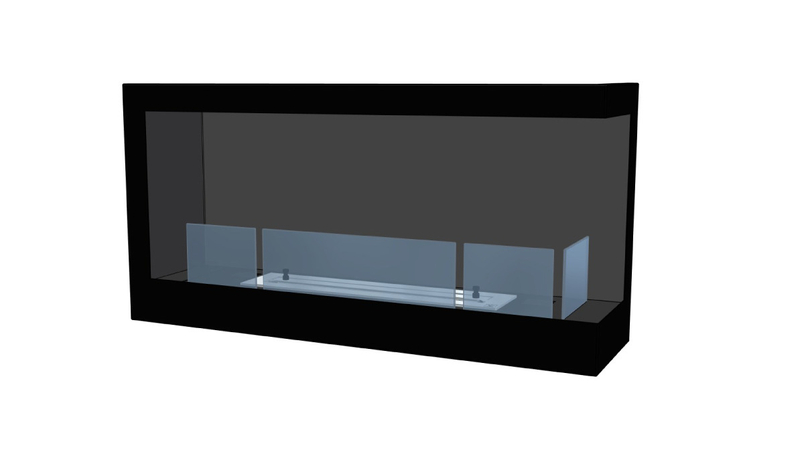 Biokrb vestavný Karma Lightline 90 RF, pravé rohové provedení, černý matný