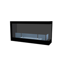 Biokrb vestavný Karma Lightline 90 RF, pravé rohové provedení, černý matný