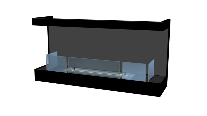 Biokrb vestavný Karma Lightline 90 LFR, třístranné provedení, černý matný