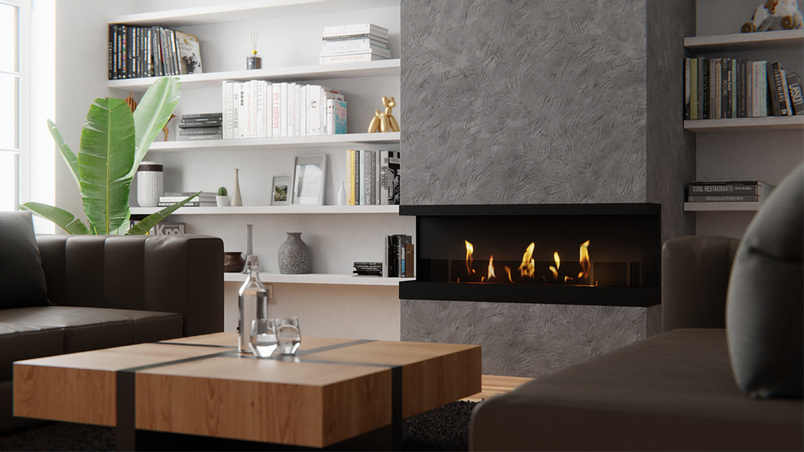 Biokrb vestavný Karma Lightline 90 LFR, třístranné provedení, černý matný