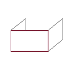 Biokrb vestavný Karma Lightline 60 F, čelní provedení, černý matný