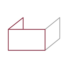 Biokrb vestavný Karma Lightline 60 LF, levé rohové provedení, černý matný