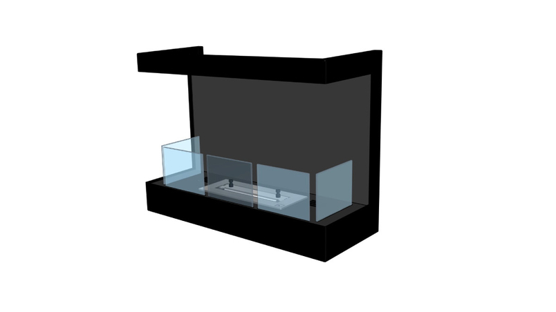 Biokrb vestavný Karma Lightline 60 LFR, třístranné provedení, černý matný