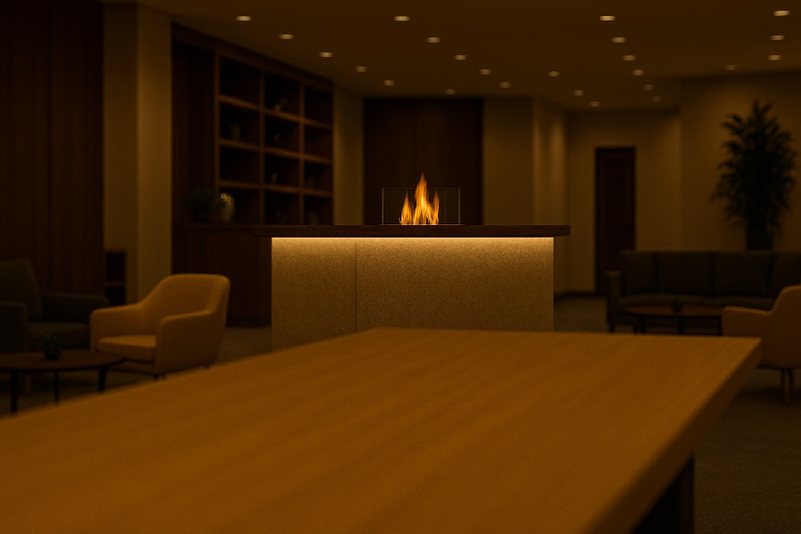 Biokrb do desky Karma Lightline Easy L, 800 x 200 mm, ocel / sklo