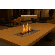 Biokrb do desky Karma Lightline Easy L, 800 x 200 mm, ocel / sklo