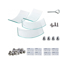 Skleněná zábrana proti větru Karma k venkovním ohništím Barrique a Infinity R a Q