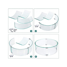 Skleněná zábrana proti větru Karma k venkovním ohništím Barrique a Infinity R a Q