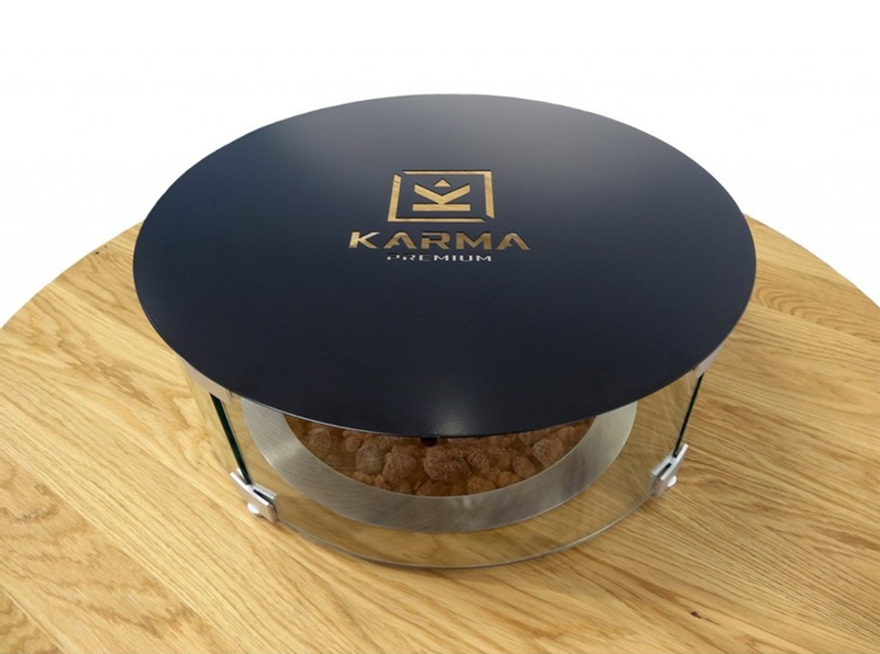 Odkládací deska na zábranu proti větru Karma k venkovním ohništím Barrique a Infinity