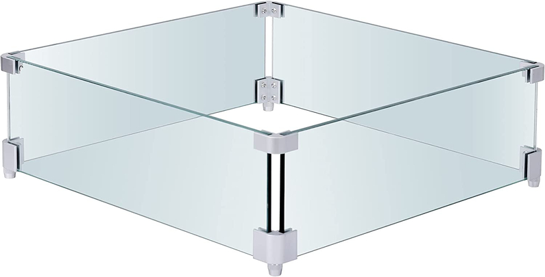 Skleněná zábrana proti větru Karma k venkovním ohništím Ruben Garden a Party