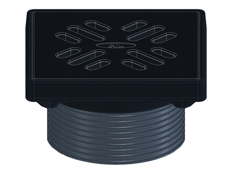 Nástavec HL Hutterer & Lechner, d 146mm/ litina 190x190mm/ litina 175x175mm, pro vtoky série HL3100, HL5100