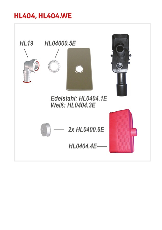 Zápachová uzávěrka HL Hutterer & Lechner, DN40/50 pro pračky s přípravou na svislé připojení 1˝, krycí deska nerez110x225mm