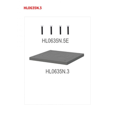 Uzavřené plastové vík HL Hutterer & Lechner, o 368x368x25mm, ke kontrolní a drenážní šachtě HL635N(.0) pro provozní střechy