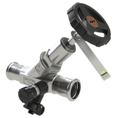 Volně průtoková zpětná klapka Kemper NIRO Kombi, s vypouštěcím ventilem, MAPRESS, DN 25