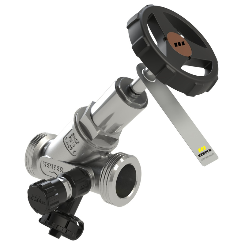 Volně průtoková zpětná klapka Kemper NIRO Kombi, s vypouštěním, DN 20, vnější závit AG