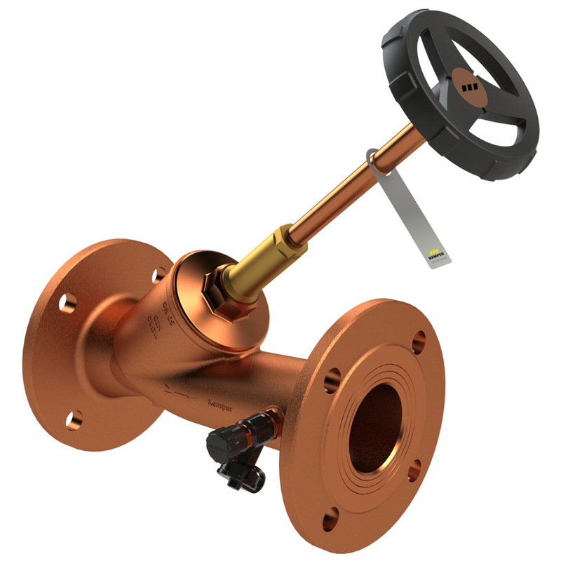 Volně průtoková zpětná klapka s vypouštěním Kemper, Přírubová, DN 50