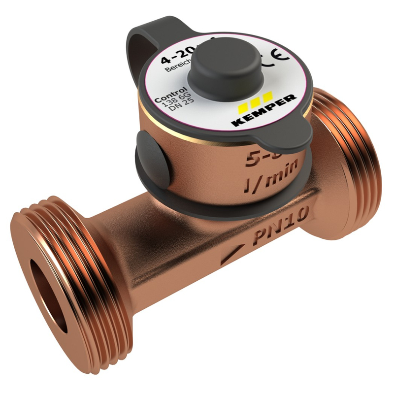 Armatura pro měření průtoku a teploty verze - GLT Kemper CONTROL-PLUS, DN 15