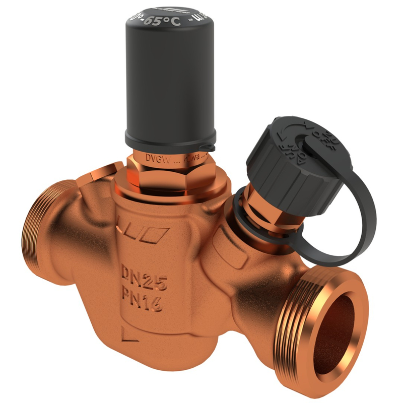 Automatický cirkulační regulační ventil Kemper MULTI-THERM, 50 – 65 °C, vnější závit, DN 25, vnější závit AG