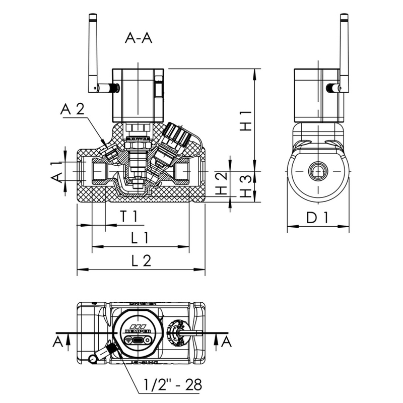 PRO automatický digitální regulační ventil Kemper MULTI-THERM, IG, DN 15
