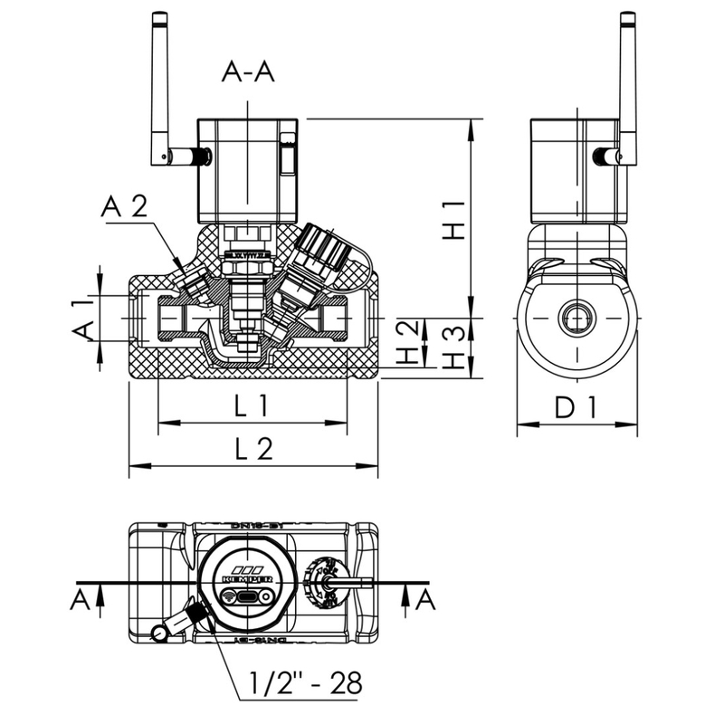 PRO automatický Kemper MULTI-THERM, digitální regulační ventil, AG, DN 15