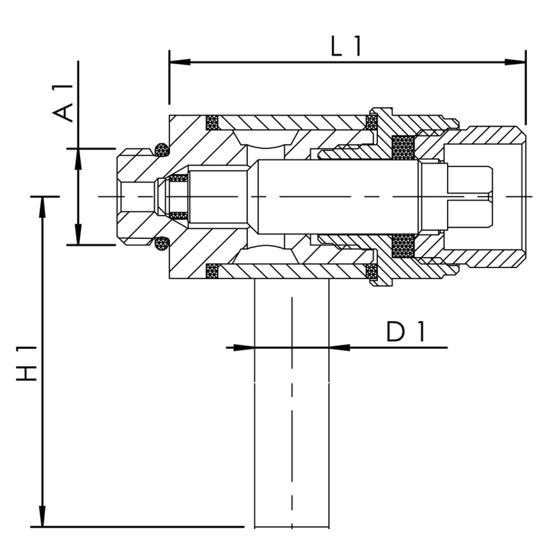 Ventil pro odběr vzorků z červeného bronzu Kemper, DN 65-150