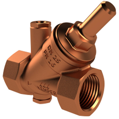 Volně průtoková zpětná klapka Kemper, s vnitřním závitem, s vypouštěcí ucpávkou, DN 32