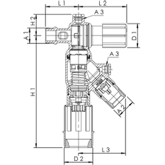 Oddělovač systému BA jako výtoková armatura Kemper FK-4, DN 25