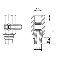 Zkušební set ventilů pro FK-4 oddělovač systému BA jako výtoková armatura Kemper