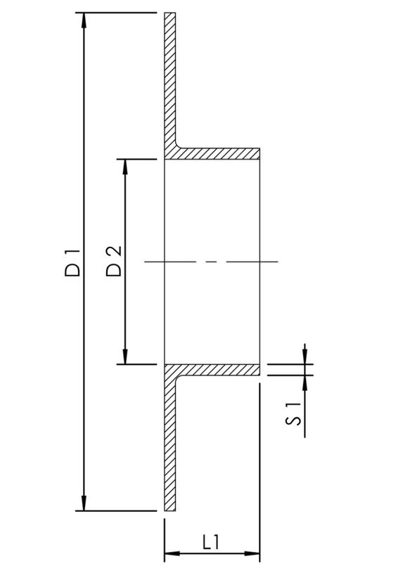 Úhlové lemovací desky Kemper, DN 65