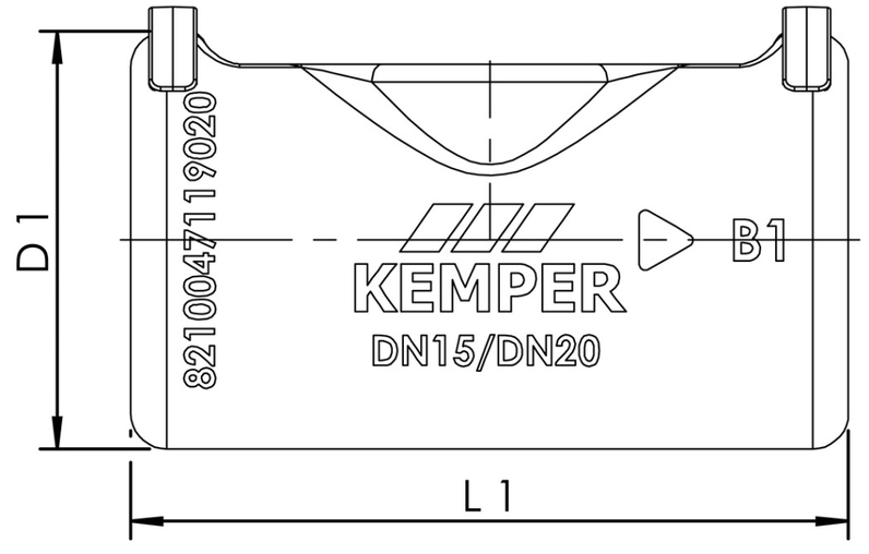 Izolační pouzdro pro VAV Plnoprůtokový - uzavírací ventil a CONTROL-PLUS měřící armaturu Kemper, DN 15-20
