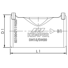 Izolační pouzdro pro VAV Plnoprůtokový - uzavírací ventil a CONTROL-PLUS měřící armaturu Kemper, DN 15-20