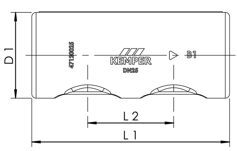 Izolační pouzdro pro dělič průtoku Kemper, DN 40