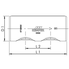 Izolační pouzdro pro dělič průtoku Kemper, DN 40