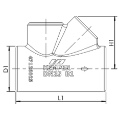 Izolační pouzdro pro ruční regulační ventil cirkulace MULTI-FIX-PLUS od 06/2016 Kemper, DN 40
