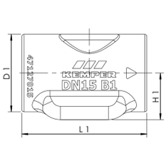 Izolační plášť pro regulační ventily studené vody KHS CoolFlow Kemper, DN 15