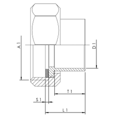 Trubkové šroubení z červeného bronzu Kemper, DN 25