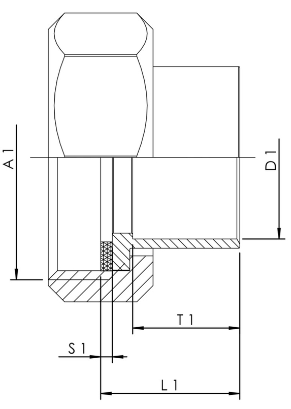 Trubkové šroubení z červeného bronzu Kemper, DN 40