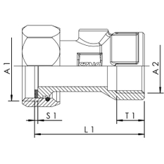Šroubení s vnitřním závitem z červeného bronzu Kemper, DN 50