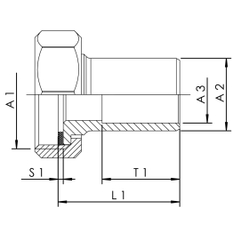 Univerzální šroubení k pájení a nalisování Kemper, DN 25