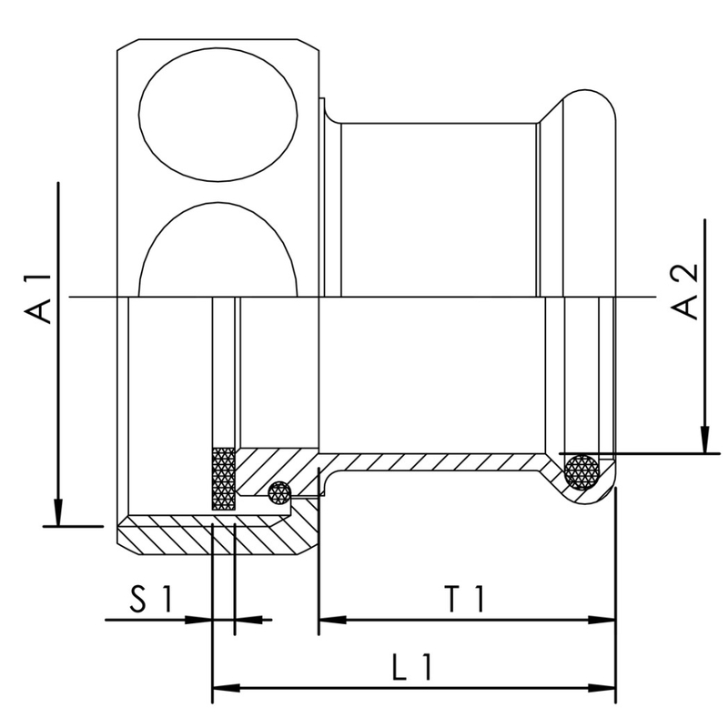 Lisované šroubení systém SANHA a NIROSAN Kemper, DN 50