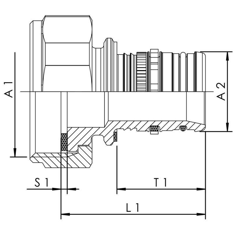 Lisované šroubení systém Geberit MEPLA Kemper, DN 20