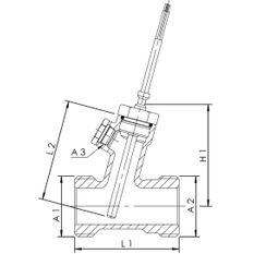 Armatura měření teploty Pt 1000 Kemper KHS, DN 15
