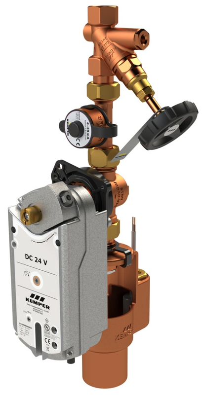 Skupina proplachu KHS 24 V s CONTROL-PLUS Kemper, DN 15