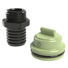 Ucpávky pro magnetický ventil a vytokové otvory KHS Hygiene Flush Box Kemper