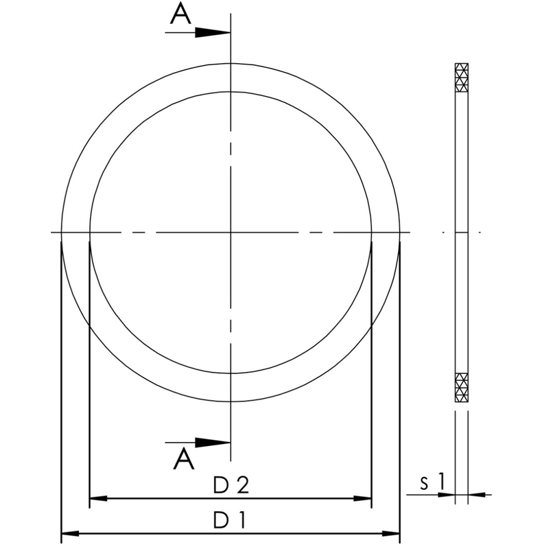 Horní část těsnění je vyrobeno z EPDM Kemper, pro DN 65
