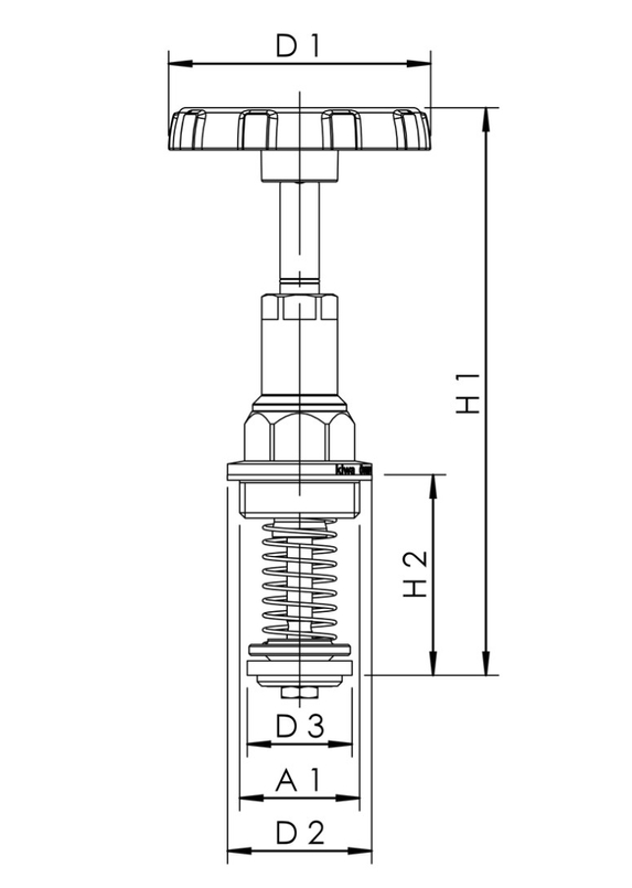 Horní část KRV Kemper, horní část s uzávěrkou s reprotekcí zpětného toku, pro DN 15