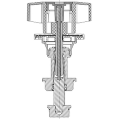 Regulace horní části pro manuální cirkulační ventily MULTI-FIX-PLUS Kemper, pro DN 20
